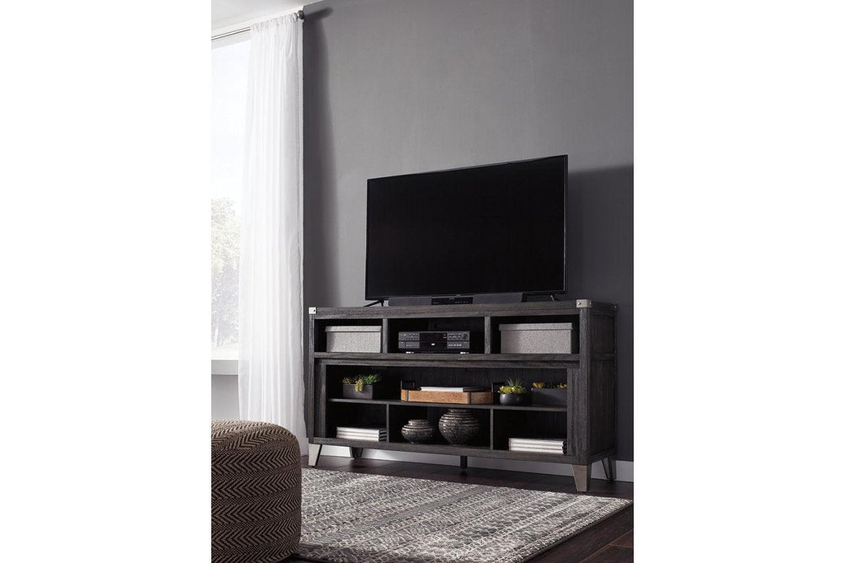 Todoe Gray 65" TV Stand by Ashley at Eve Furniture