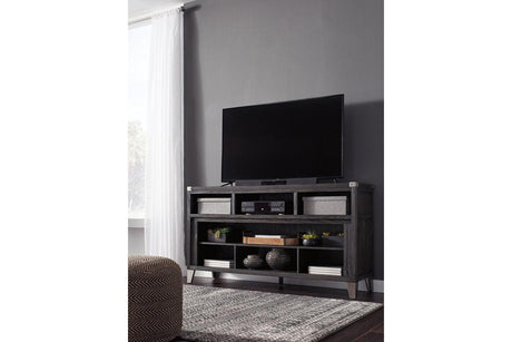 Todoe Gray 65" TV Stand by Ashley at Eve Furniture