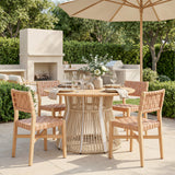 Toge Natural Outdoor Dining Table by Zuomod at Eve Furniture