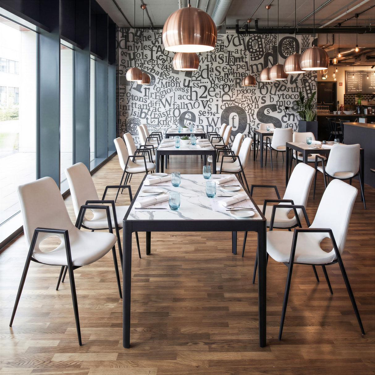 Tokai White Dining Table by Zuomod at Eve Furniture