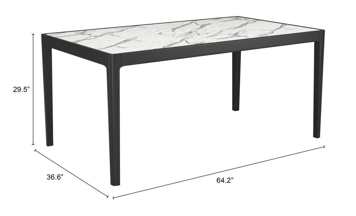 Tokai White Dining Table by Zuomod at Eve Furniture