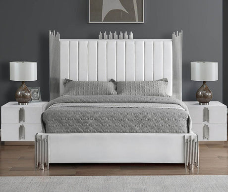 Token White King Bed by New Era Innovations at Eve Furniture