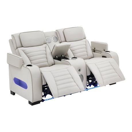 Tokyo Sand 3-Piece Power Reclining Living Room Set by Happy Homes at Eve Furniture
