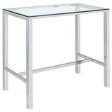Tolbert 5-piece Bar Set with Acrylic Chairs Clear and Chrome by Coaster at Eve Furniture