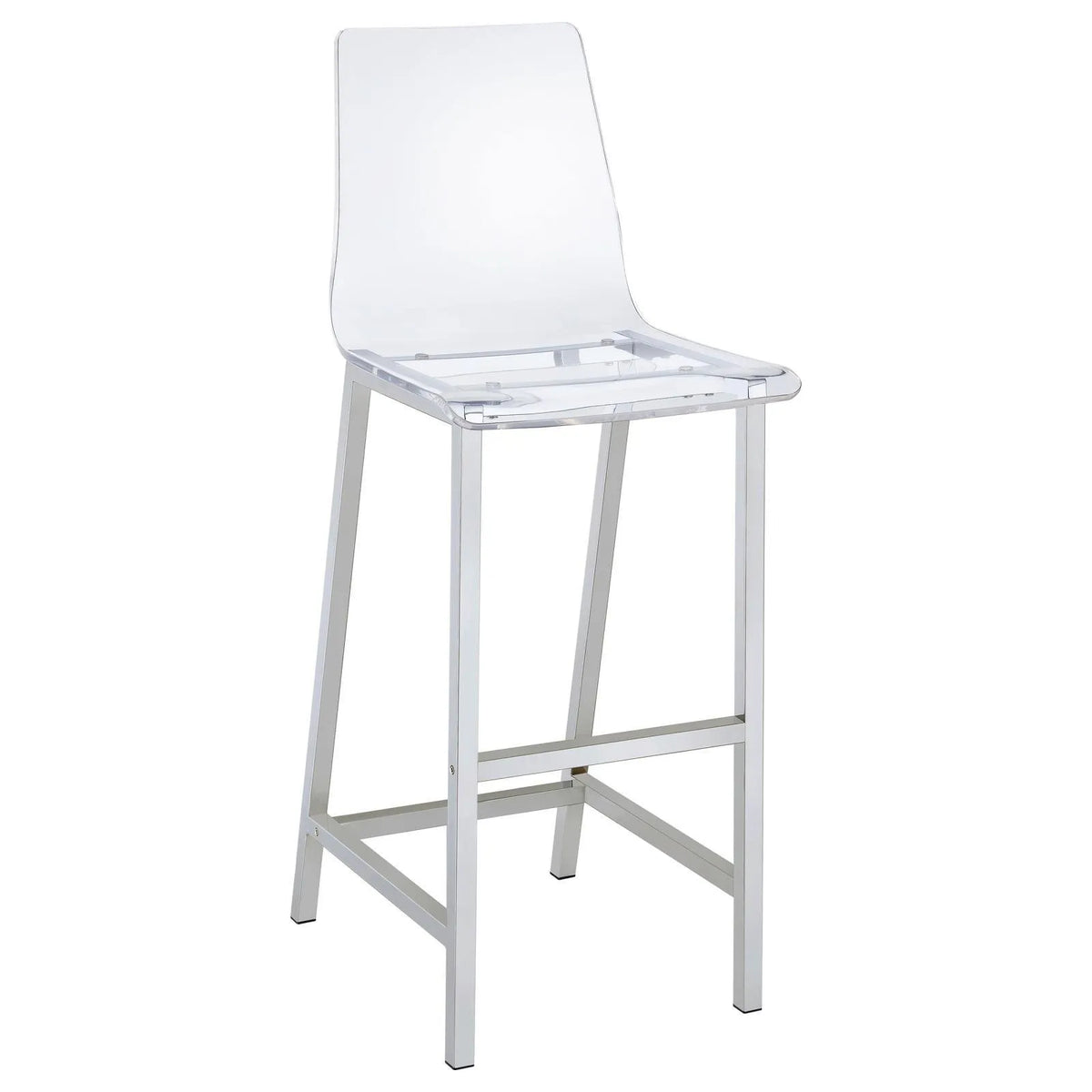 Tolbert 5-piece Bar Set with Acrylic Chairs Clear and Chrome by Coaster at Eve Furniture