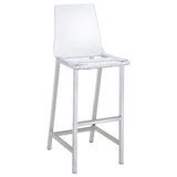 Tolbert 5-piece Bar Set with Acrylic Chairs Clear and Chrome by Coaster at Eve Furniture