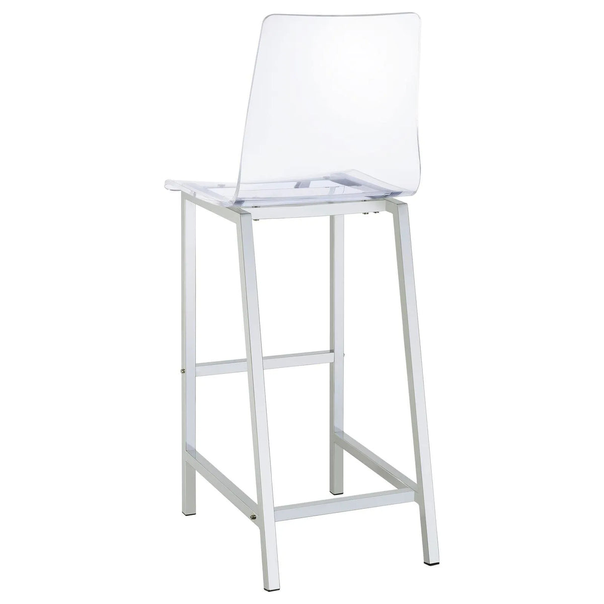 Tolbert 5-piece Bar Set with Acrylic Chairs Clear and Chrome by Coaster at Eve Furniture