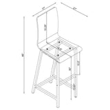Tolbert 5-piece Bar Set with Acrylic Chairs Clear and Chrome by Coaster at Eve Furniture