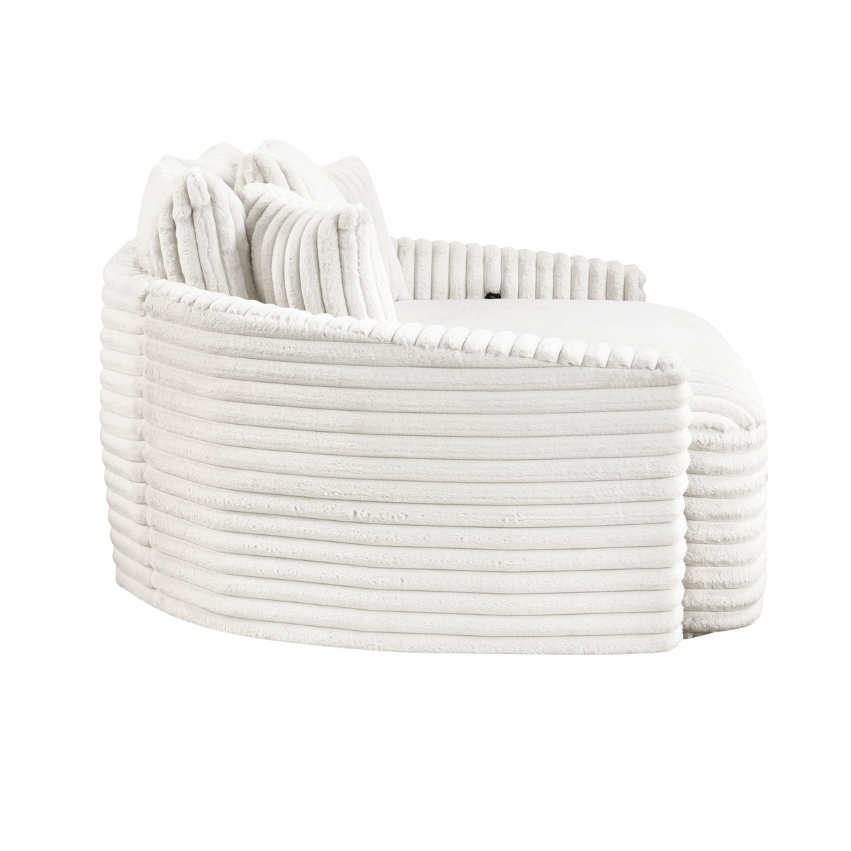 Tomball Beige Oversized Chaise Lounge and Chair by Homelegance at Eve Furniture