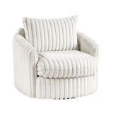 Tomball Beige Oversized Chaise Lounge and Chair by Homelegance at Eve Furniture