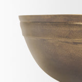 Tomiko Decorative Brass Finished Cast Aluminum Round Bowls by Mercana at Eve Furniture