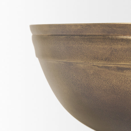 Tomiko Decorative Brass Finished Cast Aluminum Round Bowls by Mercana at Eve Furniture