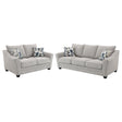 Tomkins 2-piece Boucle Upholstered Sofa Set Light Grey by Coaster at Eve Furniture