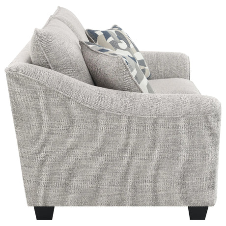 Tomkins Light Gray 3-piece Boucle Upholstered Sofa Set by Coaster at Eve Furniture