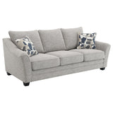 Tomkins Light Gray 3-piece Boucle Upholstered Sofa Set by Coaster at Eve Furniture