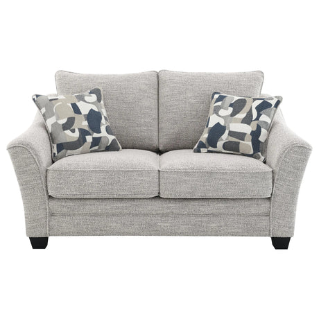 Tomkins Light Gray 3-piece Boucle Upholstered Sofa Set by Coaster at Eve Furniture