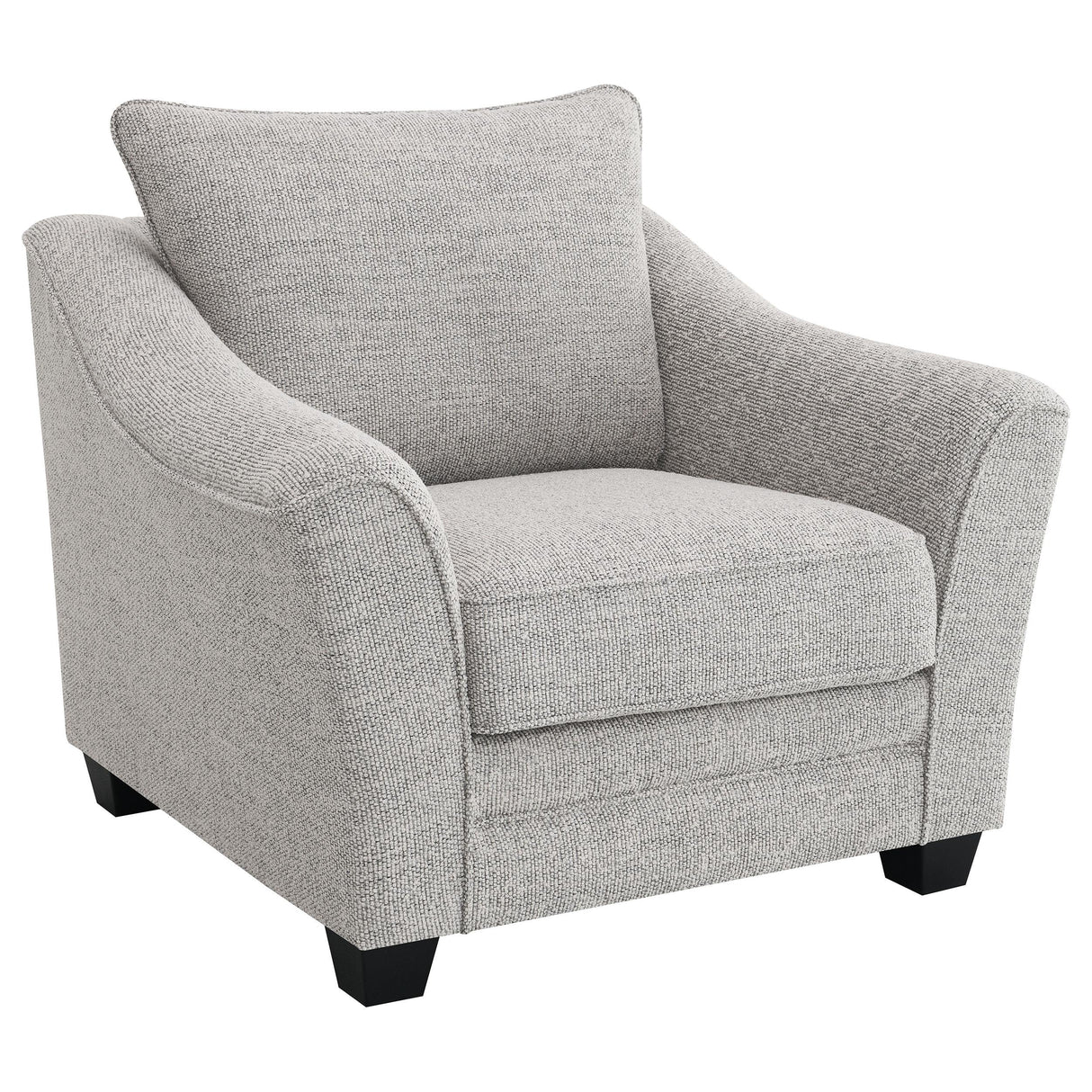 Tomkins Light Gray Boucle Upholstered Living Room Set by Coaster at Eve Furniture