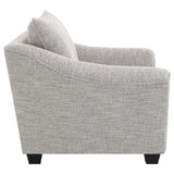 Tomkins Light Gray Boucle Upholstered Living Room Set by Coaster at Eve Furniture