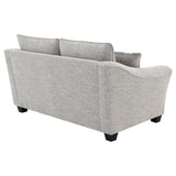 Tomkins Light Gray Boucle Upholstered Loveseat by Coaster at Eve Furniture