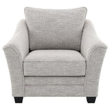 Tomkins Light Grey Boucle Upholstered Chair by Coaster at Eve Furniture