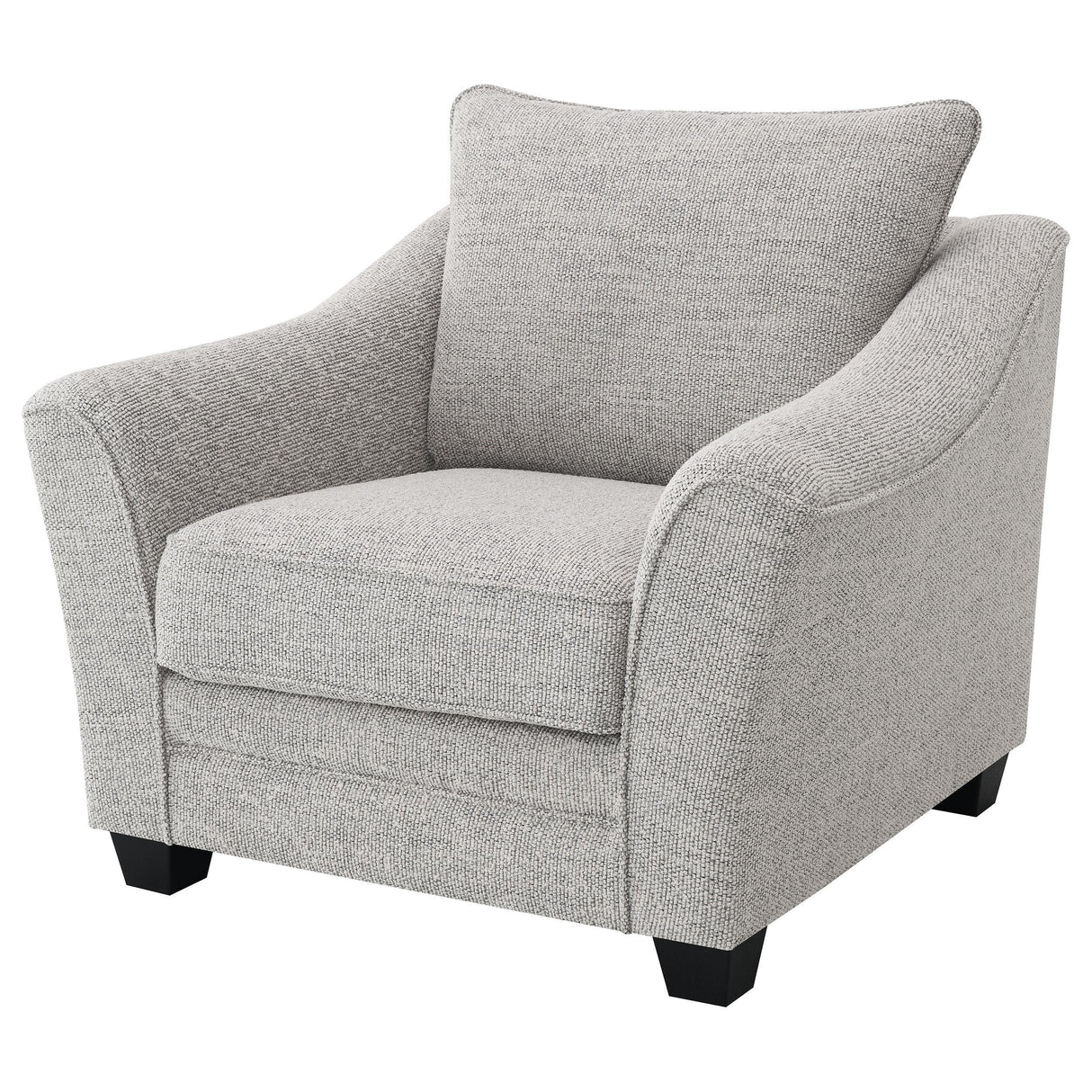 Tomkins Light Grey Boucle Upholstered Chair by Coaster at Eve Furniture