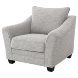 Tomkins Light Grey Boucle Upholstered Chair by Coaster at Eve Furniture