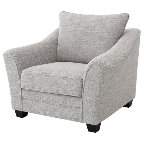 Tomkins Light Grey Boucle Upholstered Chair by Coaster at Eve Furniture