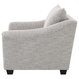 Tomkins Light Grey Boucle Upholstered Chair by Coaster at Eve Furniture