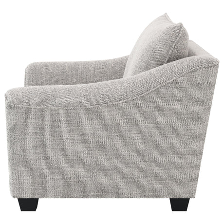 Tomkins Light Grey Boucle Upholstered Chair by Coaster at Eve Furniture