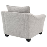 Tomkins Light Grey Boucle Upholstered Chair by Coaster at Eve Furniture
