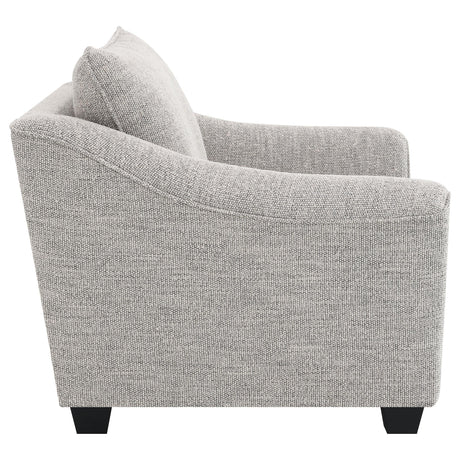 Tomkins Light Grey Boucle Upholstered Chair by Coaster at Eve Furniture