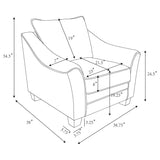 Tomkins Light Grey Boucle Upholstered Chair by Coaster at Eve Furniture