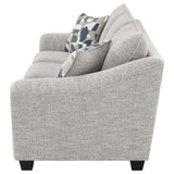 Tomkins Light Grey Boucle Upholstered Sofa by Coaster at Eve Furniture