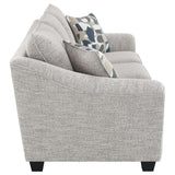 Tomkins Light Grey Boucle Upholstered Sofa by Coaster at Eve Furniture
