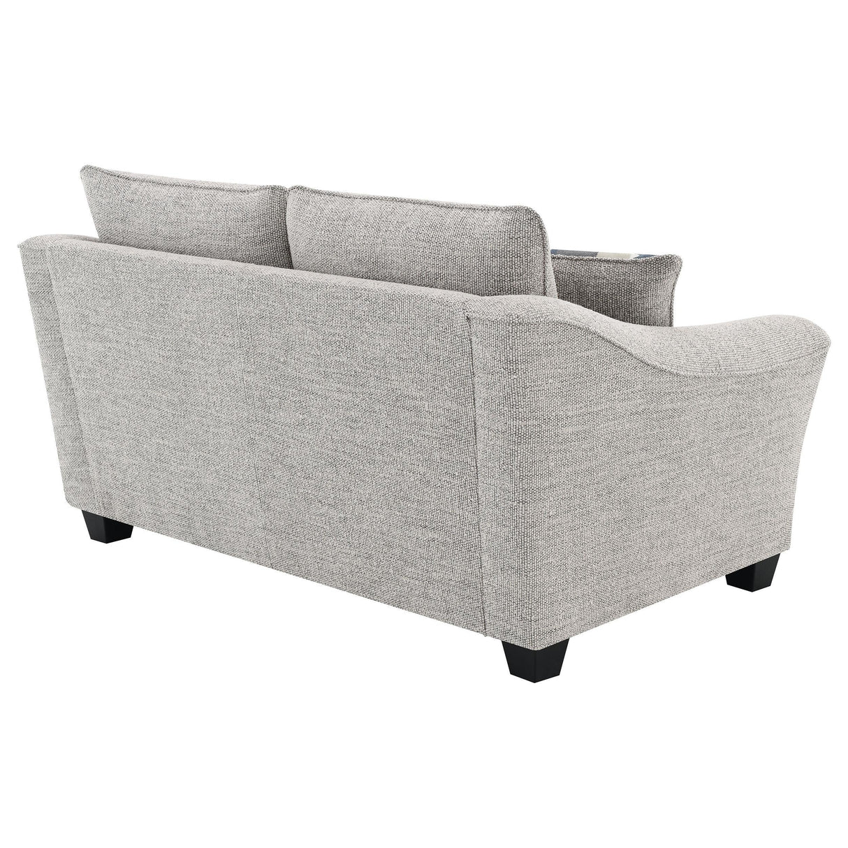 Tomkins Light Gray Boucle Upholstered Loveseat by Coaster at Eve Furniture