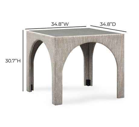 Tomlin Performance Chenille Game Table and Two Ottomans Set by TOV Furniture at Eve Furniture