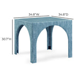 Tomlin Performance Chenille Game Table and Two Ottomans Set by TOV Furniture at Eve Furniture