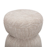 Tomlin Ruched Performance Fabric Game Ottoman by TOV Furniture at Eve Furniture