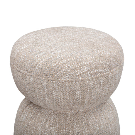 Tomlin Ruched Performance Fabric Game Ottoman by TOV Furniture at Eve Furniture