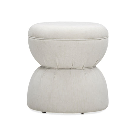 Tomlin Ruched Performance Fabric Game Ottoman by TOV Furniture at Eve Furniture