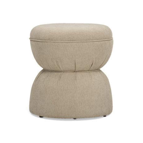 Tomlin Ruched Performance Fabric Game Ottoman by TOV Furniture at Eve Furniture