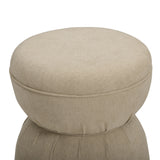 Tomlin Ruched Performance Fabric Game Ottoman by TOV Furniture at Eve Furniture