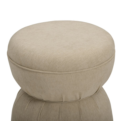 Tomlin Ruched Performance Fabric Game Ottoman by TOV Furniture at Eve Furniture