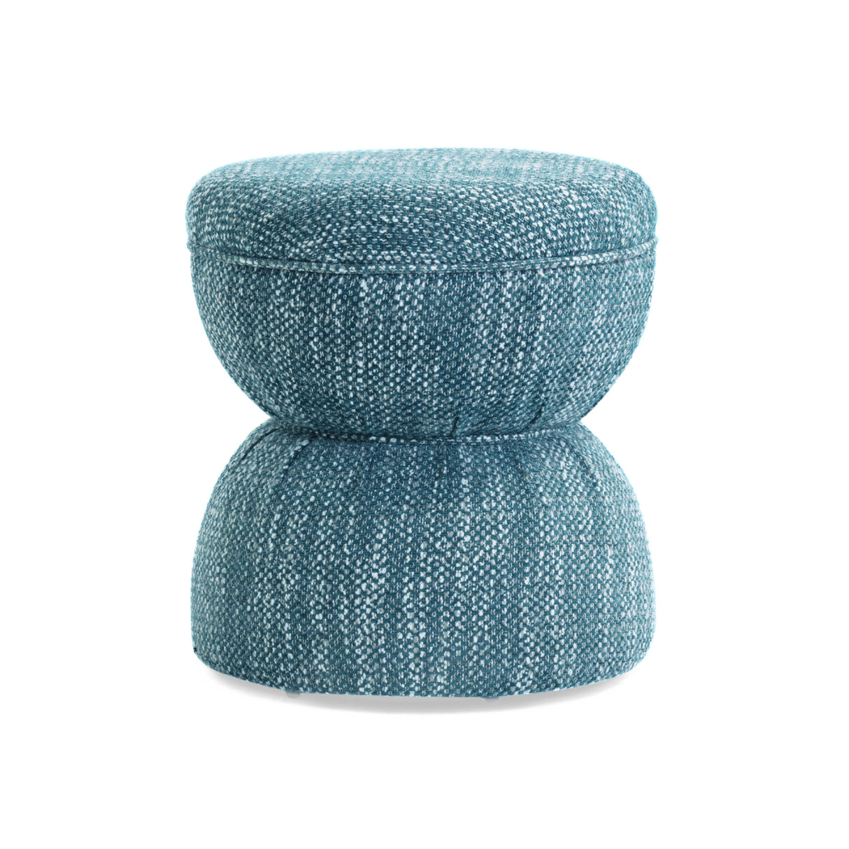 Tomlin Ruched Performance Fabric Game Ottoman by TOV Furniture at Eve Furniture
