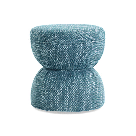 Tomlin Ruched Performance Fabric Game Ottoman by TOV Furniture at Eve Furniture