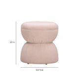 Tomlin Ruched Performance Fabric Game Ottoman by TOV Furniture at Eve Furniture