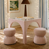 Tomlin Ruched Performance Fabric Game Ottoman by TOV Furniture at Eve Furniture
