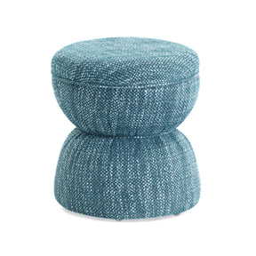 Tomlin Ruched Performance Fabric Game Ottoman by TOV Furniture at Eve Furniture