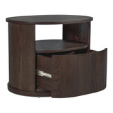 Tommy Dark Brown Nightstand by MOES at Eve Furniture