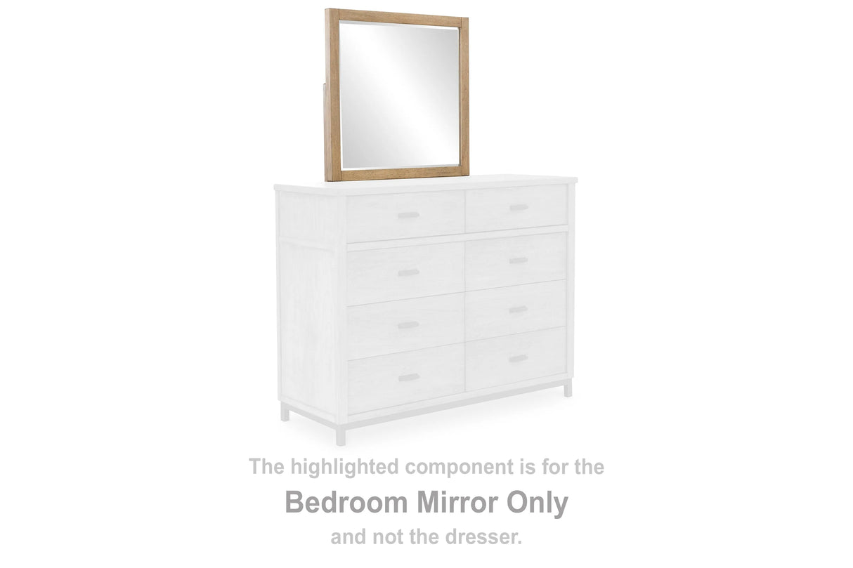 Tomtyn Light Brown Bedroom Mirror by Ashley at Eve Furniture